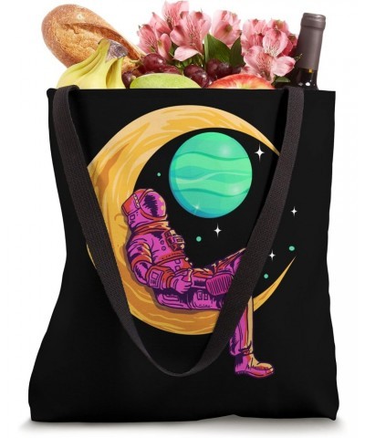 Into I am Premium Cool Art Of Creasent Moon WIth Flexign Tote Bag $12.72 Totes