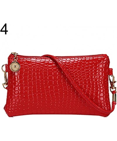 Shoulder Bag All-match Comfortable Handle Easily Carry Messenger Shoulder Bag Women Wallet compatible with Party Red $4.54 Sh...