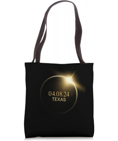 Texas Totality Solar Eclipse 2024 4.08.24 Accessories Tote Bag $13.25 Totes