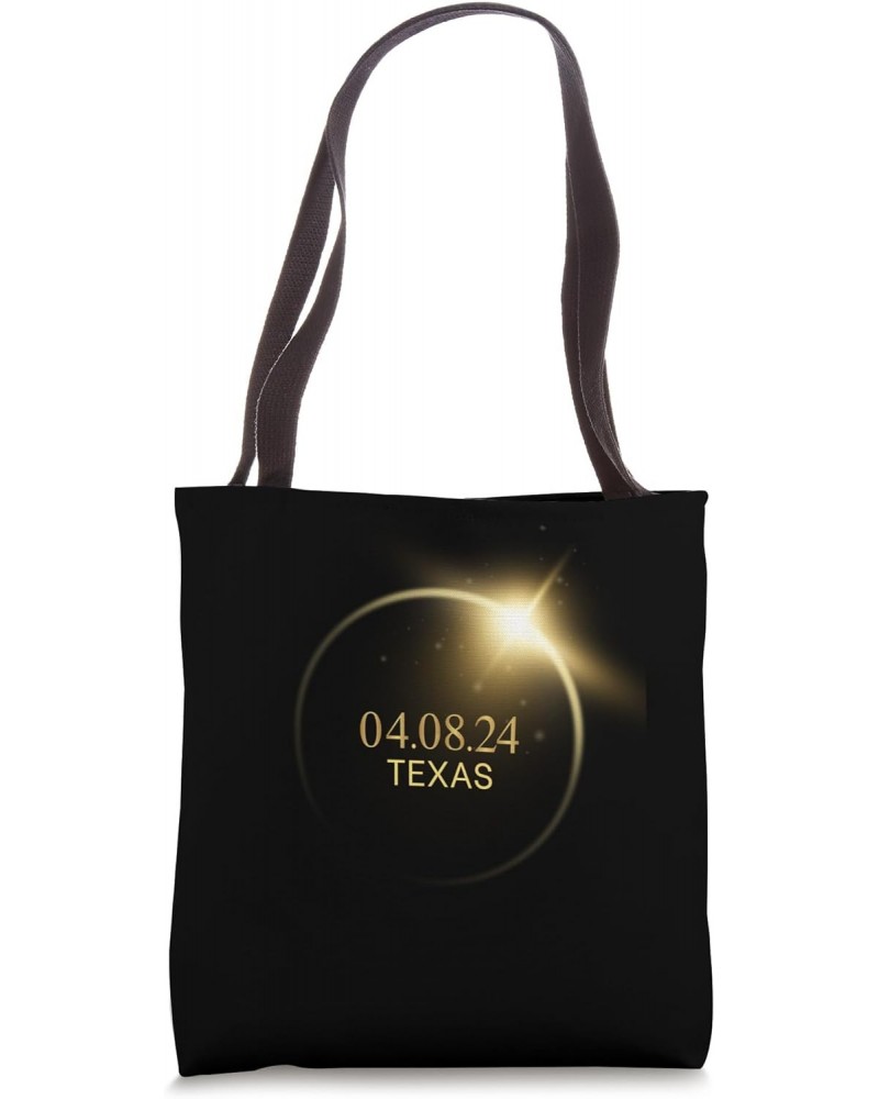 Texas Totality Solar Eclipse 2024 4.08.24 Accessories Tote Bag $13.25 Totes