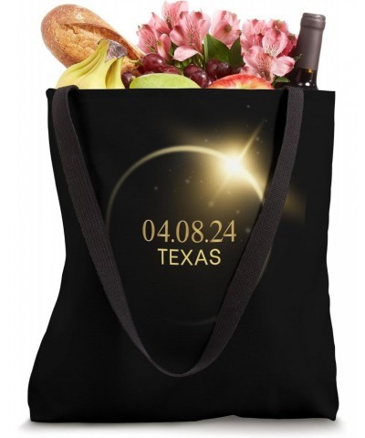 Texas Totality Solar Eclipse 2024 4.08.24 Accessories Tote Bag $13.25 Totes