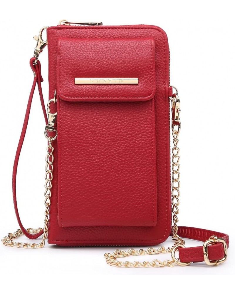 Crossbody Bag Phone Purse Handbag for Women Shoulder Bag Credit Card Wristlet Wallet with Multi Pockets Red $14.57 Crossbody ...