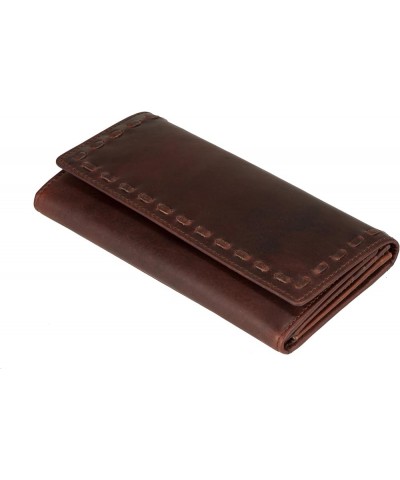 Hope RFID Leather Laced Wallet (Gray) Cognac $35.48 Wallets