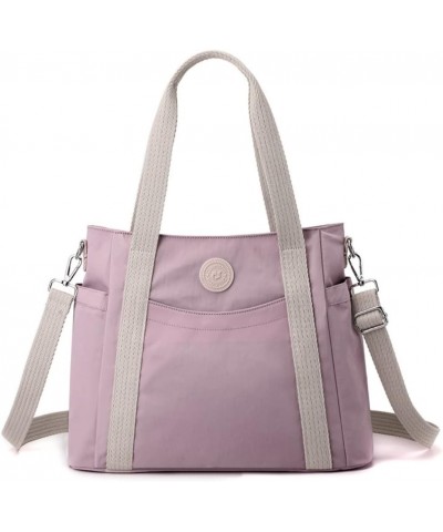 Large Capacity Tote Bag for Women Nylon Casual Handbag Fashion Ladies Shoulder Bag Pink $35.96 Totes