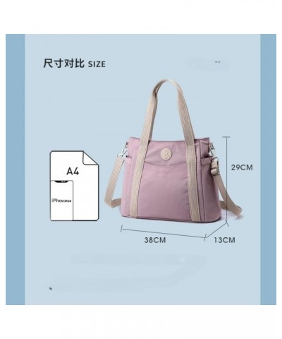 Large Capacity Tote Bag for Women Nylon Casual Handbag Fashion Ladies Shoulder Bag Pink $35.96 Totes