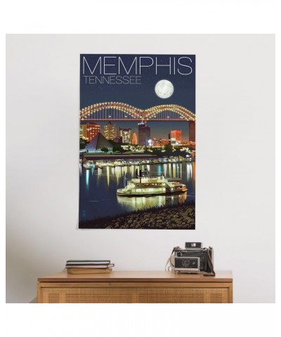 24x36 Inch Giclee Print, Memphis, Tennessee, Skyline at Night $24.50 Totes