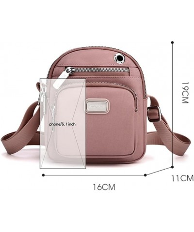 Women's Mini Square Bag Crossbody Bag Lightweight Nylon Purse Wallet Casual Shoulder Bag with Earphone Hole Navy $21.33 Shoul...