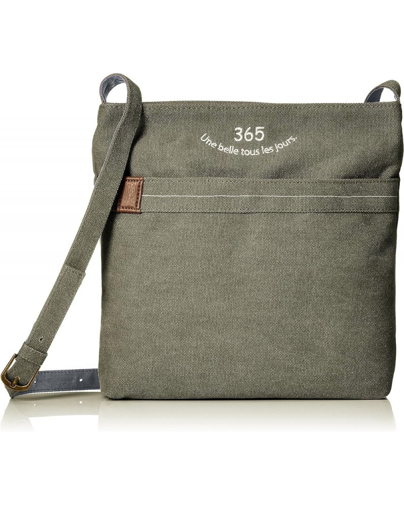 [ラフィール] 帆布ロゴ刺繍シリーズ ショルダー 003128100 Khak $18.99 Shoulder Bags