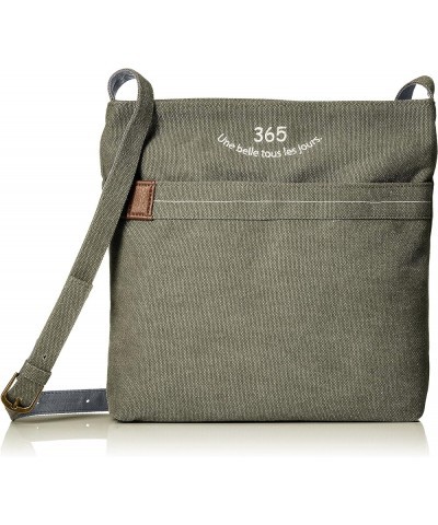 [ラフィール] 帆布ロゴ刺繍シリーズ ショルダー 003128100 Khak $18.99 Shoulder Bags