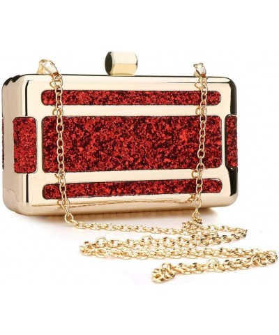 Women Clutch Evening Bags Elegant Marble Acrylic Clutch Purse Wedding Party Prom Handbag Red $22.87 Evening Bags