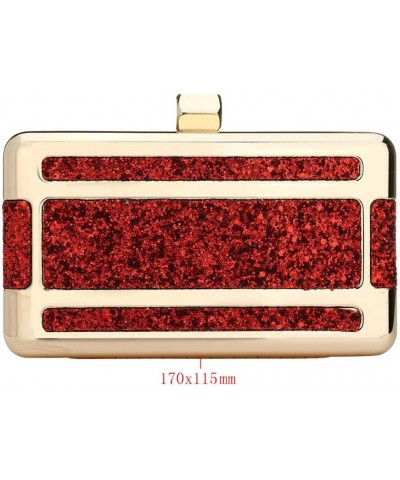 Women Clutch Evening Bags Elegant Marble Acrylic Clutch Purse Wedding Party Prom Handbag Red $22.87 Evening Bags