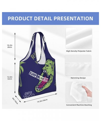 Dinosaurs Single Shoulder Commuter Canvas Tote Bags For Women And Men Dinosaurs 21 $10.33 Totes