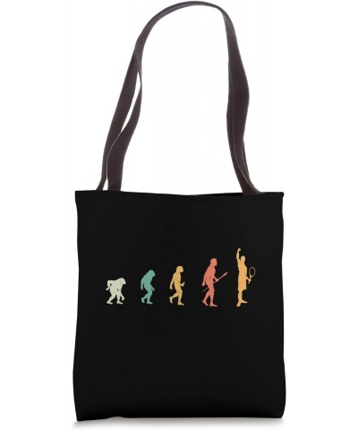 Funny Evolution of Tennis Retro Vintage Sporty Tennis Player Tote Bag $17.10 Totes