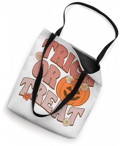 Trick or Treat Halloween Cute Spooky season Funny Fall Tote Bag $15.08 Totes