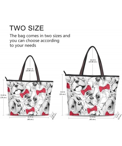 Large Tote Top Handle Bag, Women Zippered Handbag, Big Shoulder Hand Bags Multi 7 $9.24 Shoulder Bags