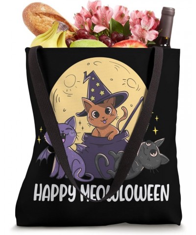 Happy Meowloween Cats Halloween Tote Bag $12.22 Totes