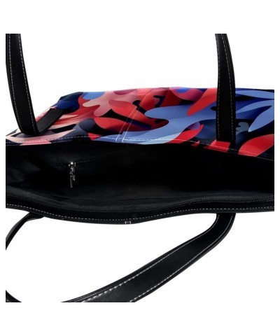 Tote Bags, Large Tote Bags for Women, Women's Tote Handbags, Pink Blue Tropical Leaves, Totes for Women Design 222 $24.50 Totes