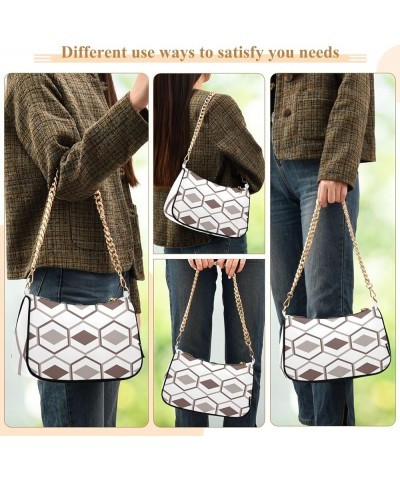 Shoulder Chain Bag for Women, Simple Floral Small Purses Shoulder Handbags Large Capacity for Ladies Brown Vintage Plaid $16....