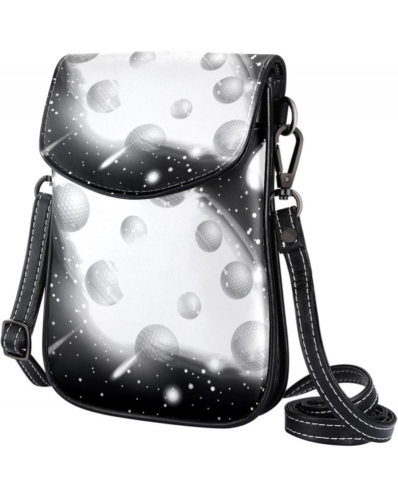 Crossbody Bag for Women, Purse, Messenger Bag, Shoulder Bag, Space and Golf Ball $10.92 Shoulder Bags