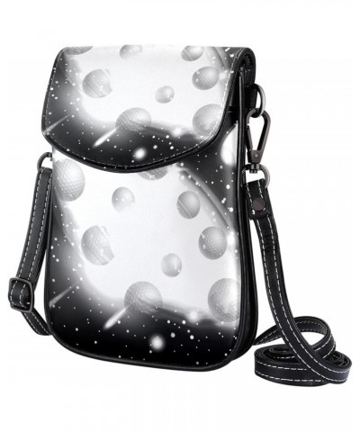 Crossbody Bag for Women, Purse, Messenger Bag, Shoulder Bag, Space and Golf Ball $10.92 Shoulder Bags