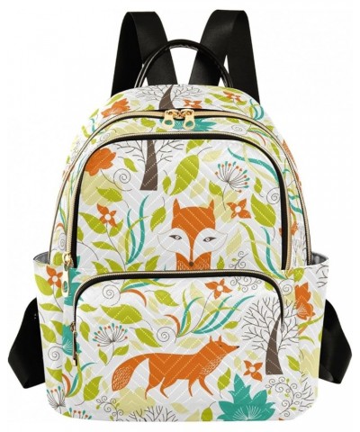 Mini Backpack Purse for Women Lightweight Girls Small Size Orange Foxes School Teens College Traveling Medium $15.84 Backpacks