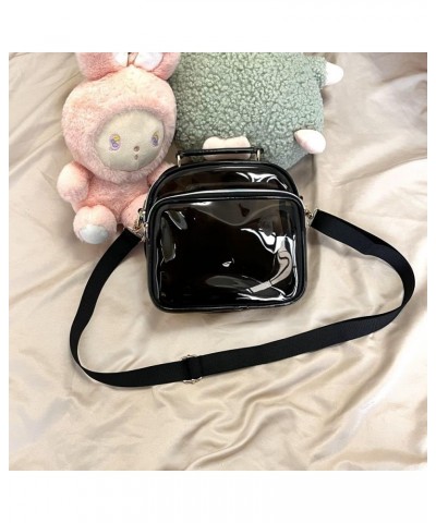 Women Clear Small Shoulder Bag PVC Casual Crossbody Bag Concert Bag Small Messenger Bag Purse (Black,Small) Blackf Small $12....