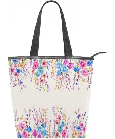 Canvas Tote Bag for Women with Zipper Pocket,Canvas Tote Purse Gym Tote Bag Shopping Tote Bag 20 $11.70 Totes