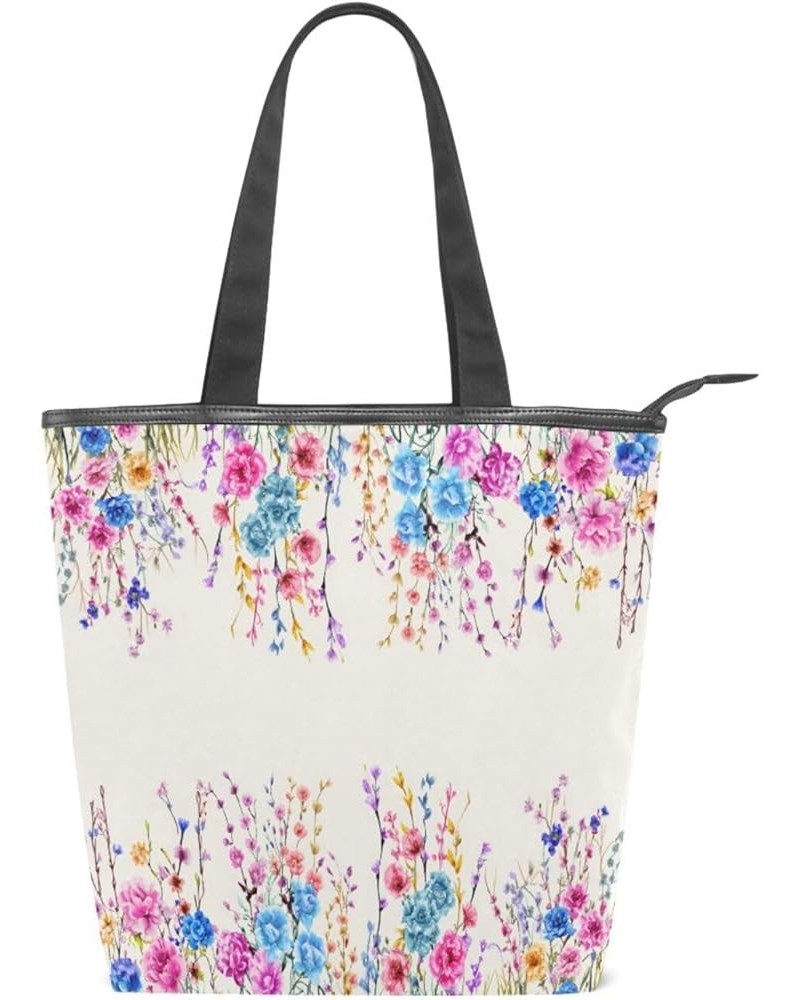 Canvas Tote Bag for Women with Zipper Pocket,Canvas Tote Purse Gym Tote Bag Shopping Tote Bag 20 $11.70 Totes