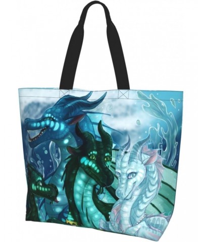 Fashionable Dragon Tote Bag,Daily Shoulder Bag, Suitable For Shopping And Gym Travel $13.63 Totes