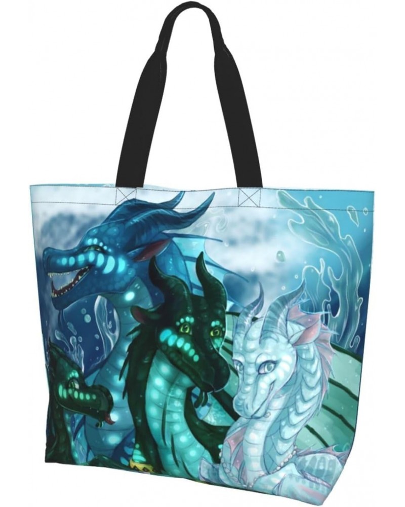 Fashionable Dragon Tote Bag,Daily Shoulder Bag, Suitable For Shopping And Gym Travel $13.63 Totes