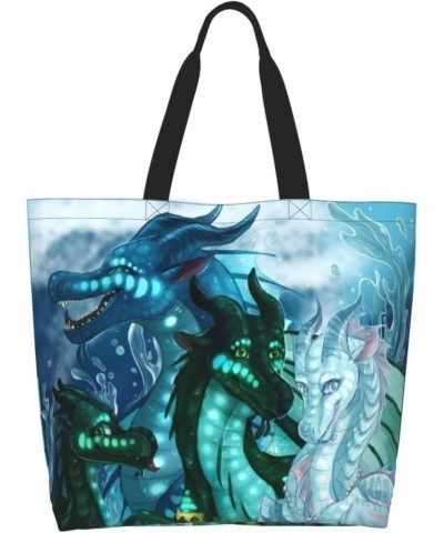 Fashionable Dragon Tote Bag,Daily Shoulder Bag, Suitable For Shopping And Gym Travel $13.63 Totes