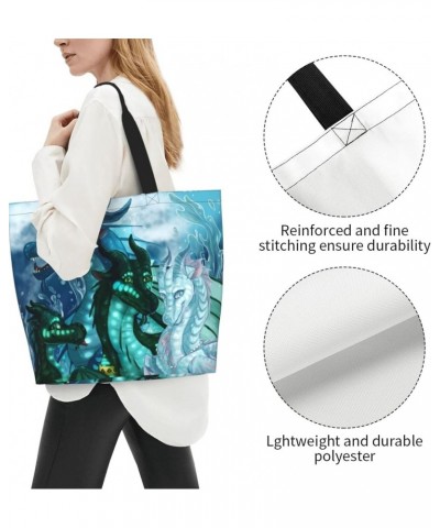 Fashionable Dragon Tote Bag,Daily Shoulder Bag, Suitable For Shopping And Gym Travel $13.63 Totes