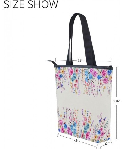 Canvas Tote Bag for Women with Zipper Pocket,Canvas Tote Purse Gym Tote Bag Shopping Tote Bag 20 $11.70 Totes