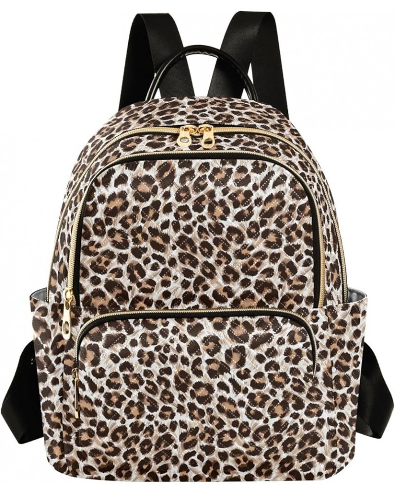 Small Backpack Purse for Women, Leopard Cheetah Print Travel Bag Casual Daypack Shoulder Bag Small $20.15 Backpacks