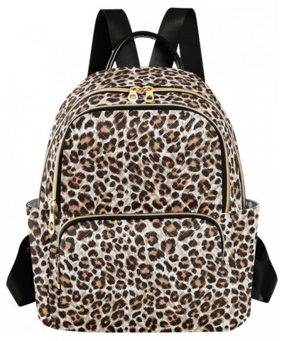 Small Backpack Purse for Women, Leopard Cheetah Print Travel Bag Casual Daypack Shoulder Bag Small $20.15 Backpacks