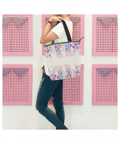 Canvas Tote Bag for Women with Zipper Pocket,Canvas Tote Purse Gym Tote Bag Shopping Tote Bag 20 $11.70 Totes