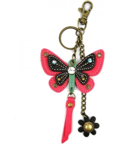 Chala Handbags Collection - Gift For Butterfly Lovers Pink Butterfly Key Fob $21.81 Crossbody Bags