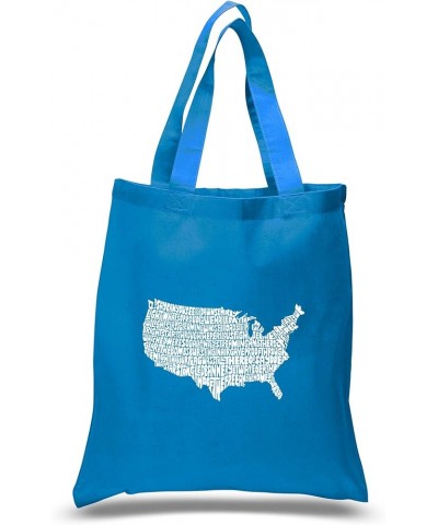 Word Art S Tote Bag - Star Spangled Banner Sapphire $9.27 Totes