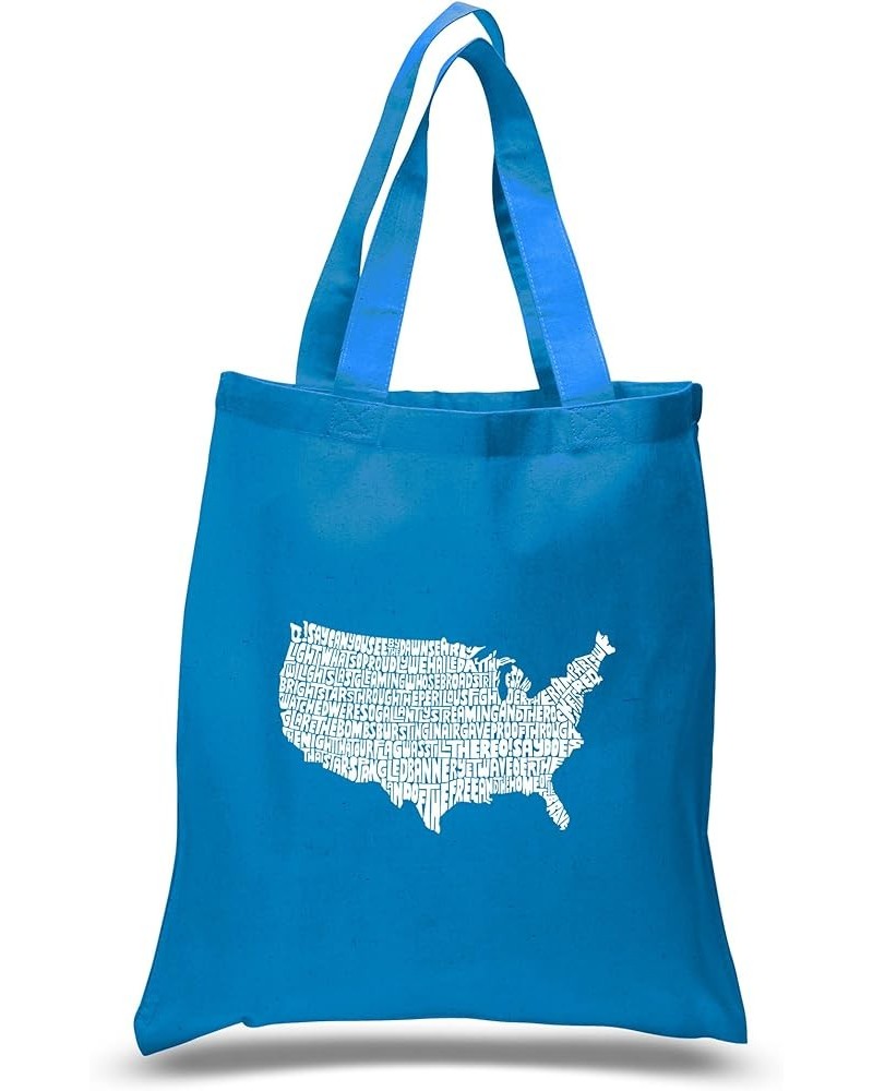 Word Art S Tote Bag - Star Spangled Banner Sapphire $9.27 Totes