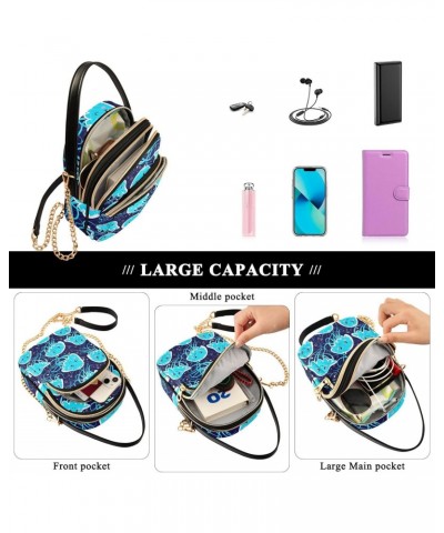 Cute Jellyfish Crossbody Bags for Women Cross Body Purses Wallet Phone Purse with Chain Strap for Gifts Women $12.22 Crossbod...