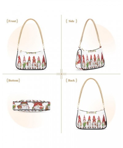 Crossbody Bags for Women Shoulder Purse Cute Gnomes Santa Claus Handbags Stylish Clutch Purse with Chain Strap $13.50 Totes