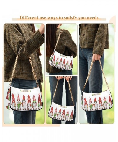 Crossbody Bags for Women Shoulder Purse Cute Gnomes Santa Claus Handbags Stylish Clutch Purse with Chain Strap $13.50 Totes