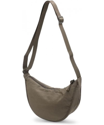 Lightweight Crossbody Bags for Women Nylon Shoulder Bag Casual Everyday Bag Beige Green $17.21 Totes