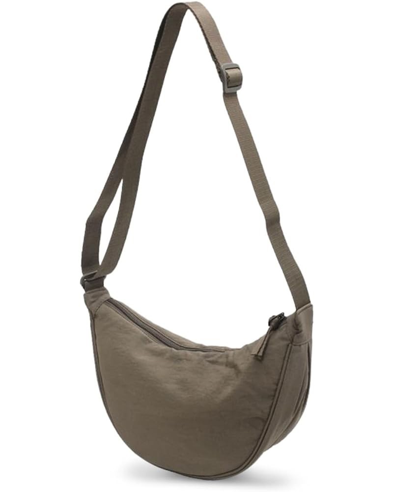 Lightweight Crossbody Bags for Women Nylon Shoulder Bag Casual Everyday Bag Beige Green $17.21 Totes