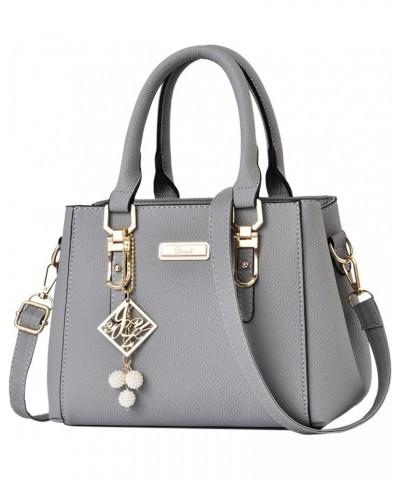 Crossbody Bag Purses for Women, Casual Leather Messenger Bag Large Capacity Handbag Fashion Womens Bag Grey $28.60 Shoulder Bags