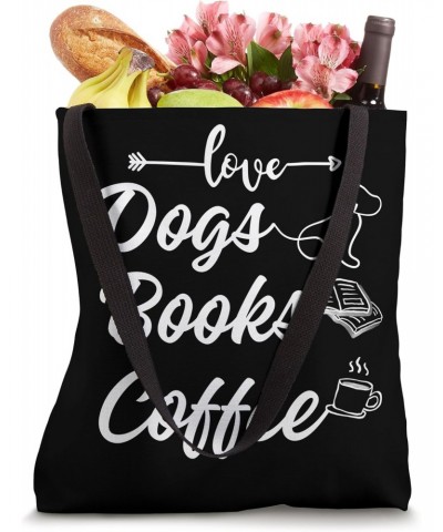 Books Coffee, Amo Perros Libros y Café Tote Bag $10.81 Totes