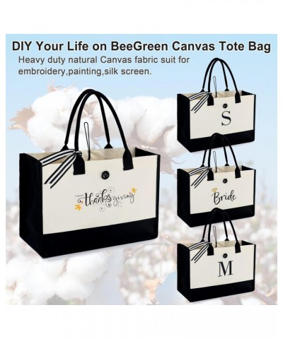 Canvas Tote Bag Bulk Personalized Gifts for Women 12 Packs & Tote Bag Gifts for Women with Zipper Pocket Embroidery L $36.95 ...