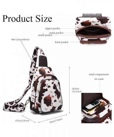 Sling Bag for Women Large Chest Bag Small Crossbody Bag PU Leather Satchel Daypack Waterproof Fanny Pack Coffee1 $12.71 Backp...