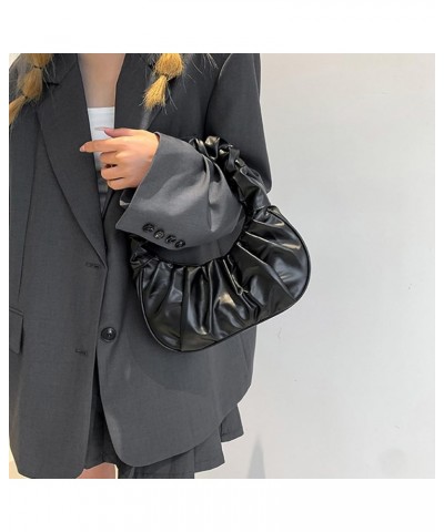 2023 NEW Handbag Crescent Bag Tote Bag Versatile Pleated Bags Ruched Cellphone Bag for Girl Trendy Bag Lady Purse Pink $14.35...