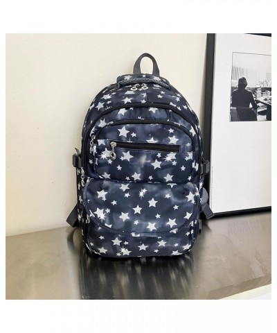 3pcs Kawaii bkpk set for Women star Y2K bkpk Cute Bkpk Y2K Trendy Athetic bkpk for travel casl Black $10.35 Backpacks